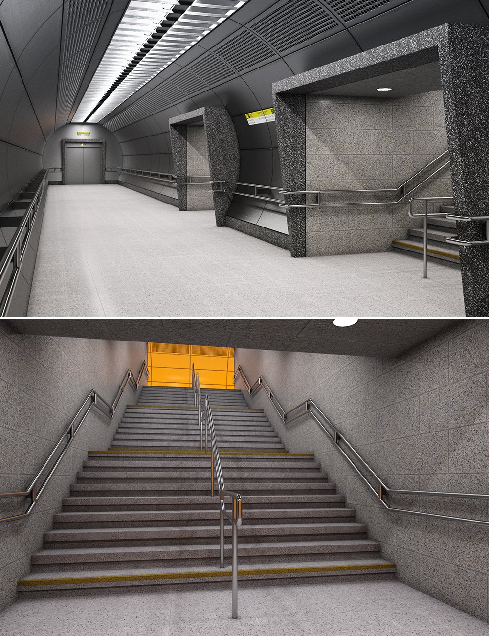 Fitzgeraldplatz U-Bahn by: FWDesign, 3D Models by Daz 3D