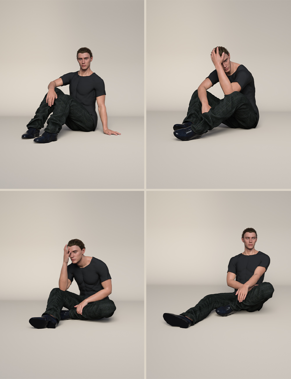 Poster Boy Poses for Genesis 8 and 8.1 Males Daz 3D