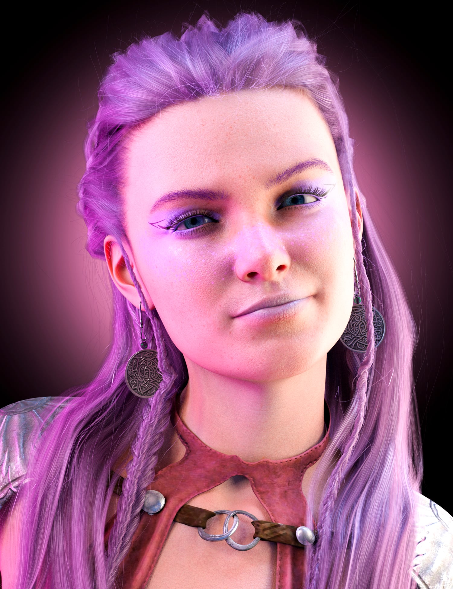 M3D Fantasy Makeup Geoshell and Earrings for Genesis 8 and 8.1 Females ...