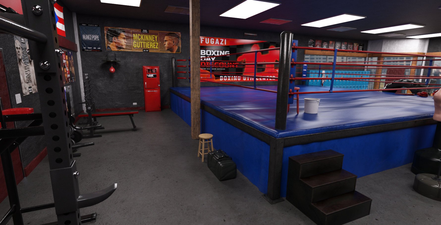 FG Tough Boxing Gym Daz 3D