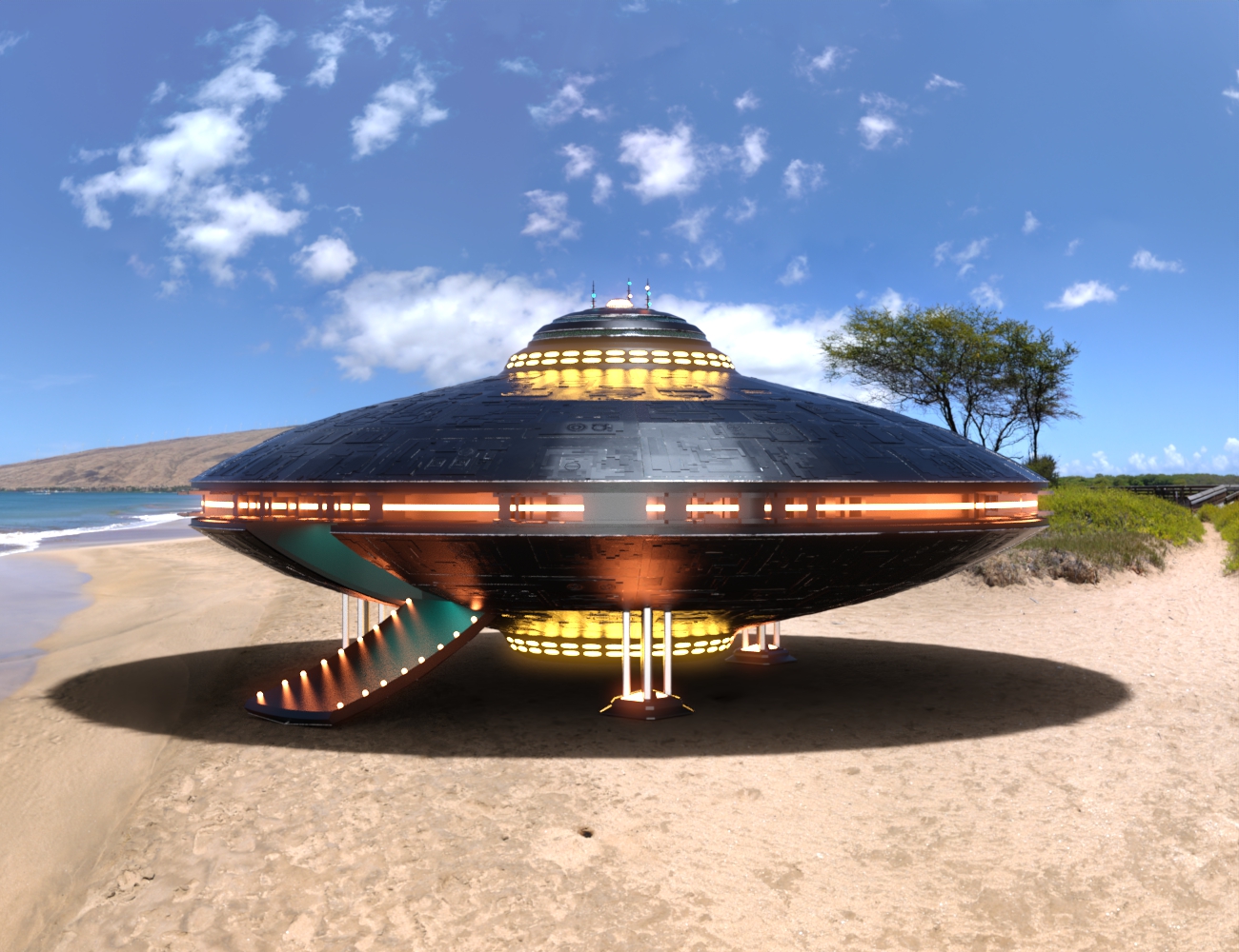 Invasion UFO by: AcharyaPolina, 3D Models by Daz 3D