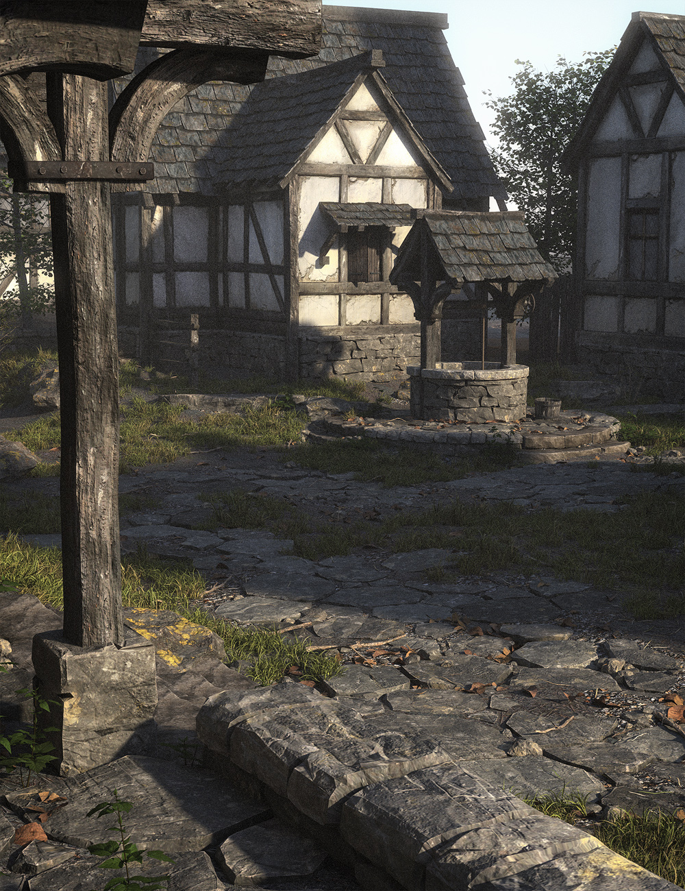 The Streets of the Medieval by: Stonemason, 3D Models by Daz 3D