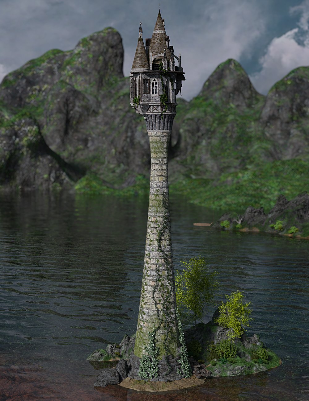 Rapunzel Tower by: 3DStyle, 3D Models by Daz 3D
