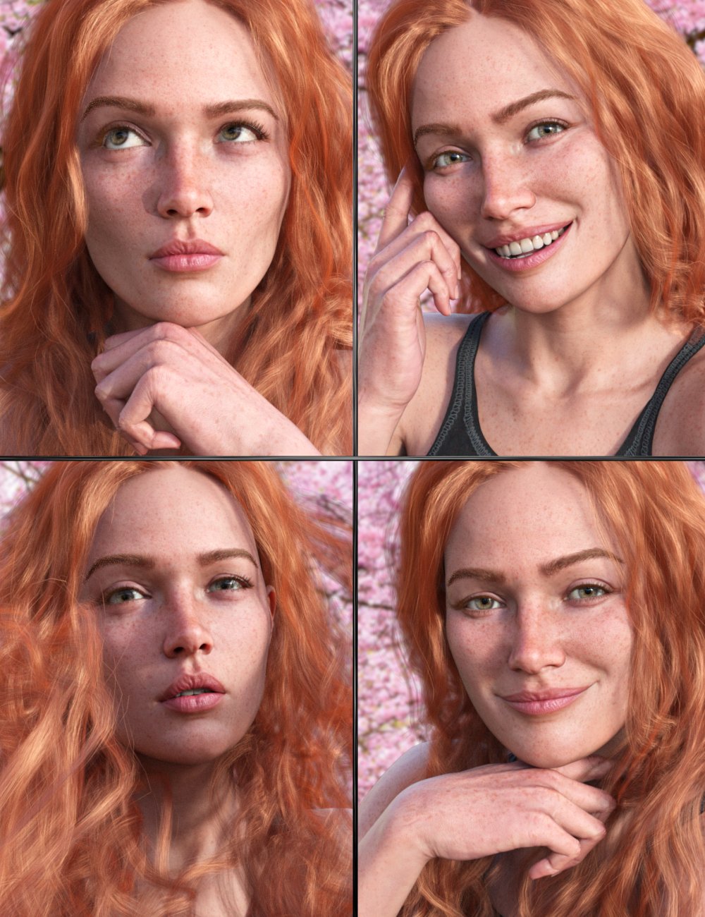 Emotions Expressions by: JWolf, 3D Models by Daz 3D