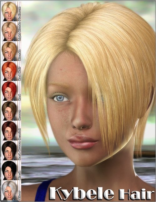 Kybele Hair by: 3DreamMairy, 3D Models by Daz 3D