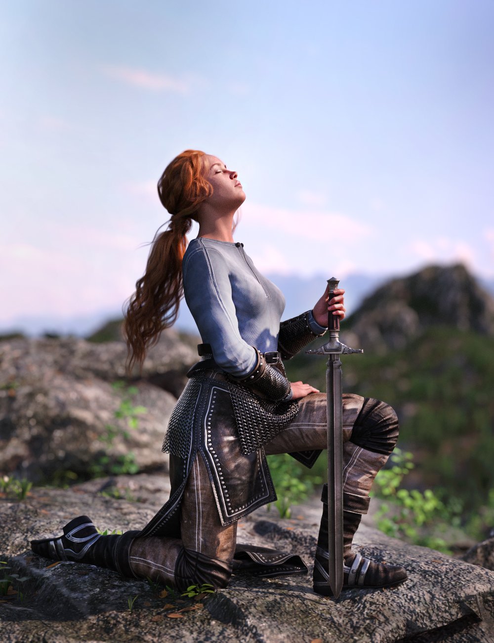 Noble Maiden Poses for Genesis 9 by: 3D Sugar, 3D Models by Daz 3D