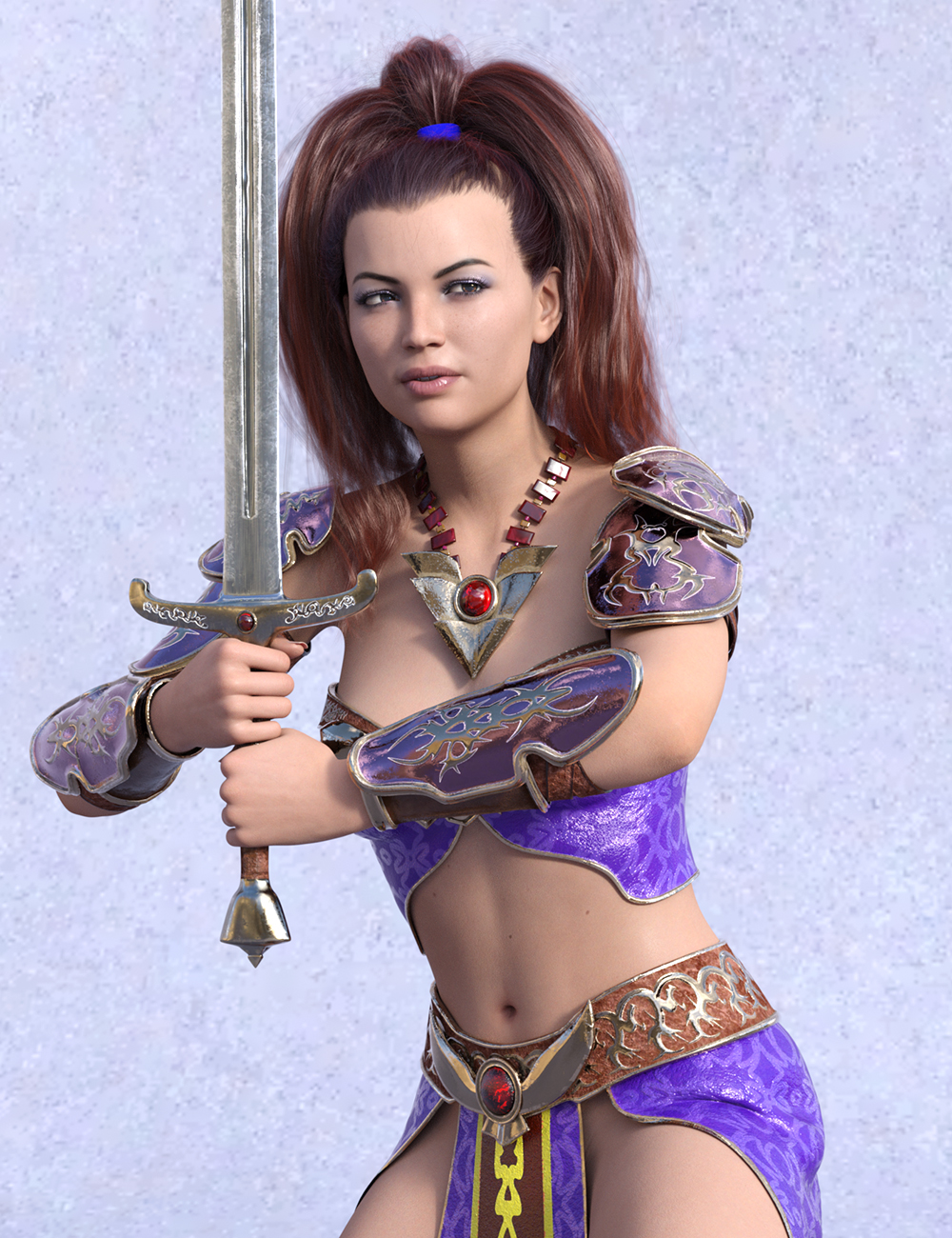 EF Warrior Poses for Charming Defender for Genesis 8.1 Females by: Eternal Force, 3D Models by Daz 3D