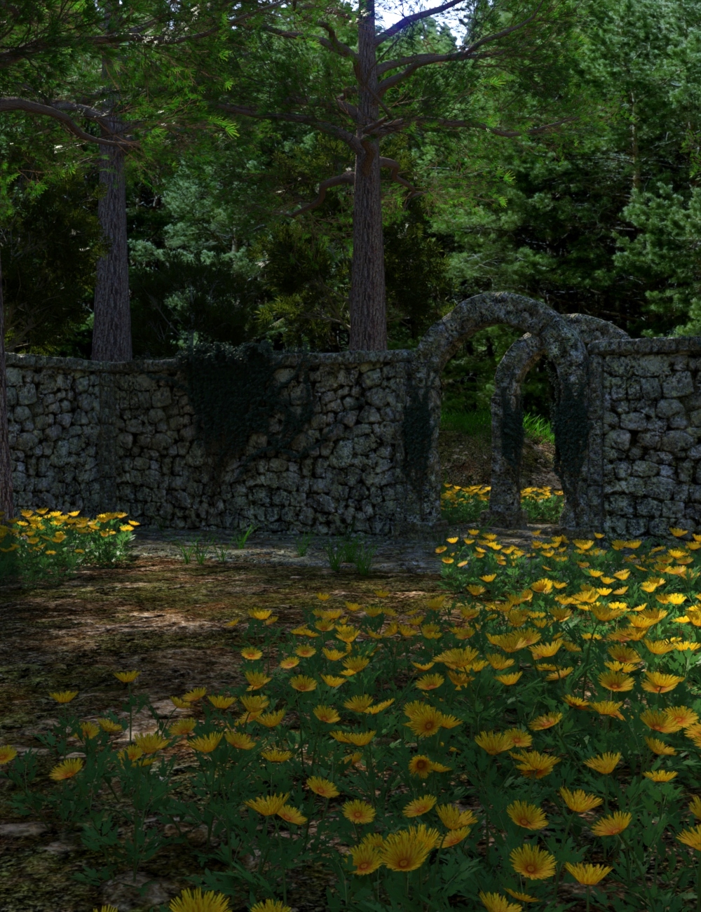The Forest Portal by: JeffersonAF, 3D Models by Daz 3D