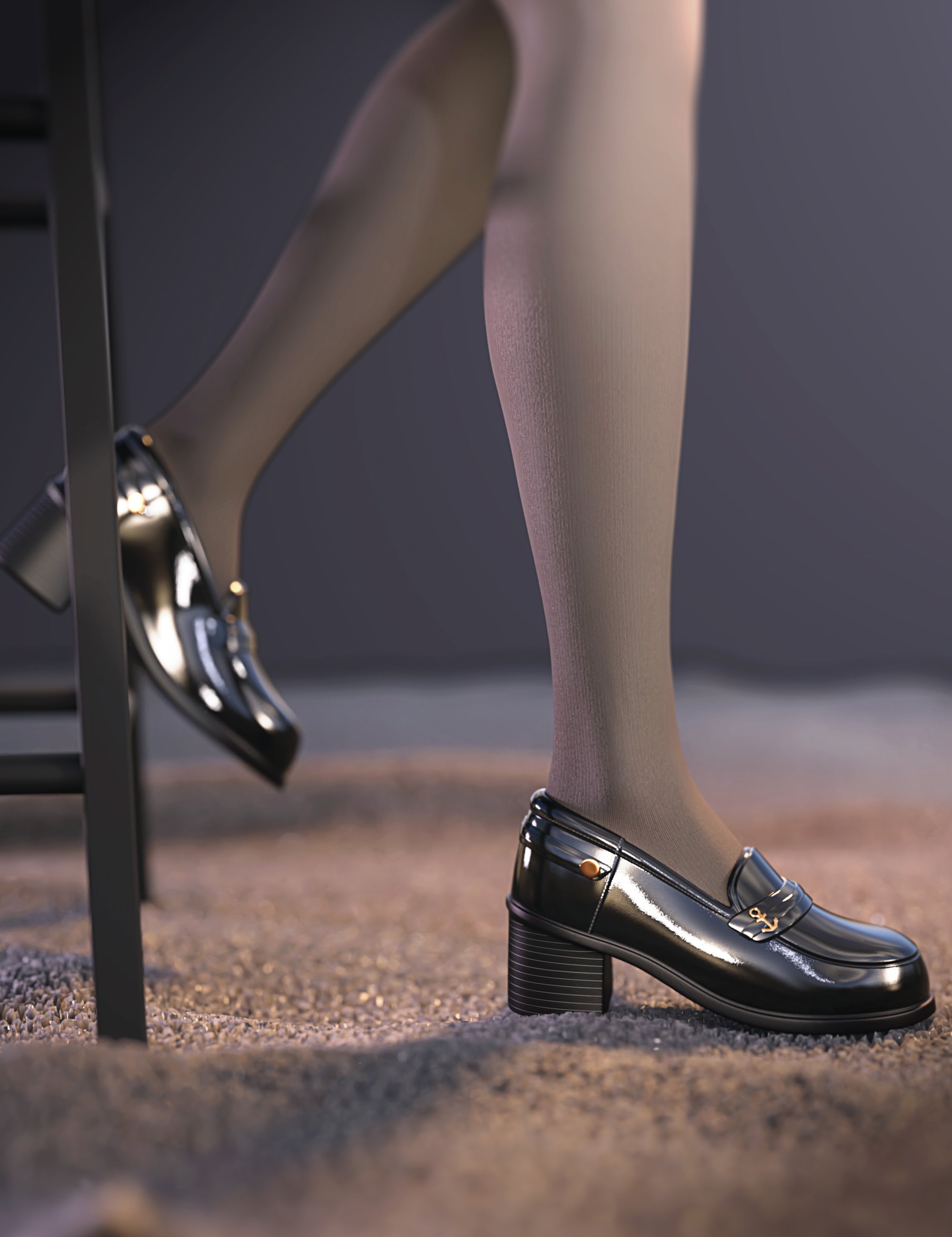 SU Leather Shoes for Genesis 8 and 8.1 Females and Genesis 9 by: Sue Yee, 3D Models by Daz 3D