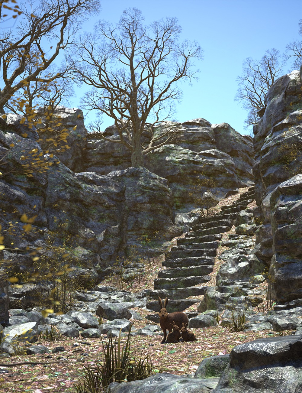 Spring Canyon Texture for Winter Canyon by: Sade, 3D Models by Daz 3D