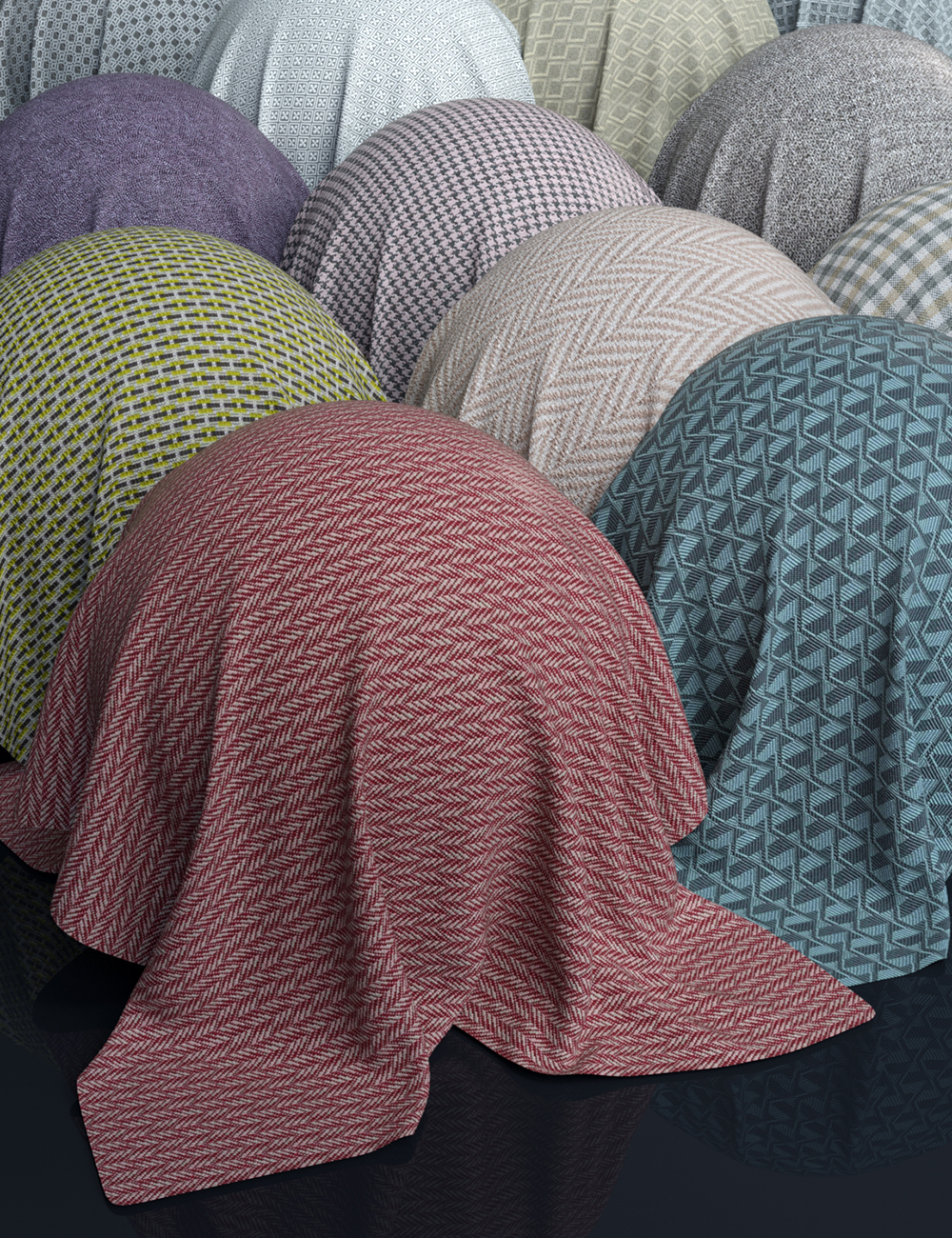 Upholstery Shaders by: Atenais, 3D Models by Daz 3D