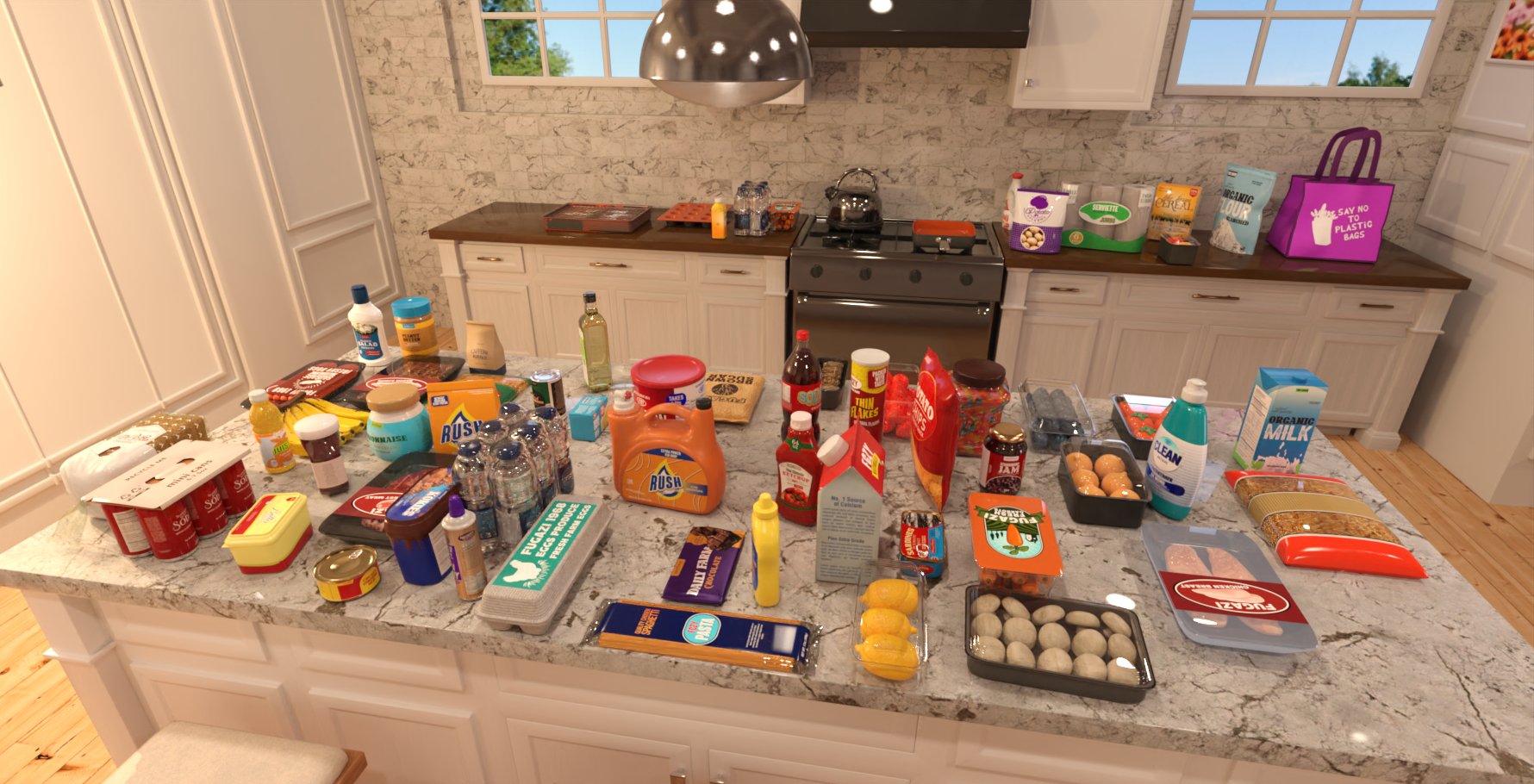 FG Grocery Props Pack by: Fugazi1968, 3D Models by Daz 3D