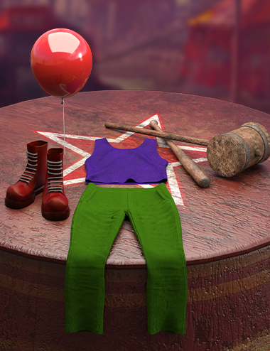 dForce M3DCG Clown Outfit and Poses for Genesis 8 and 8.1 Males dForce M3DCG Clown Outfit and Poses for Genesis 8 and 8.1 Males by: Matari3D, 3D Models by Daz 3D