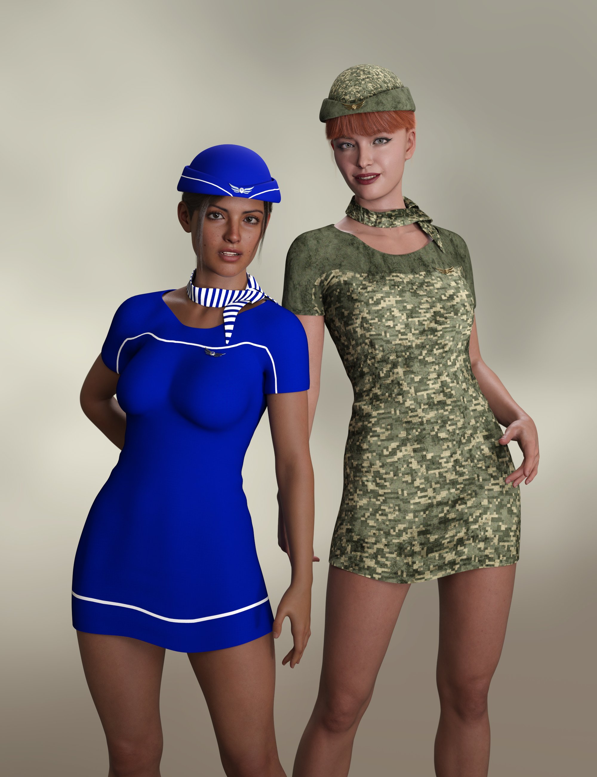 dForce Fantasy Hostess Outfit Texture Add-on by: Amaranth, 3D Models by Daz 3D