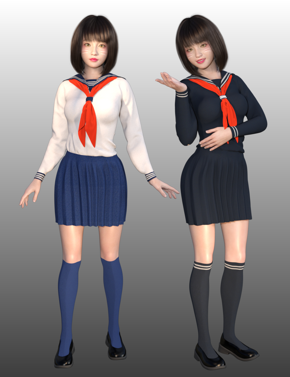 FG Japanese Style Outfit with dForce for Genesis 8 and 8.1 Females by: IronmanFugazi1968, 3D Models by Daz 3D