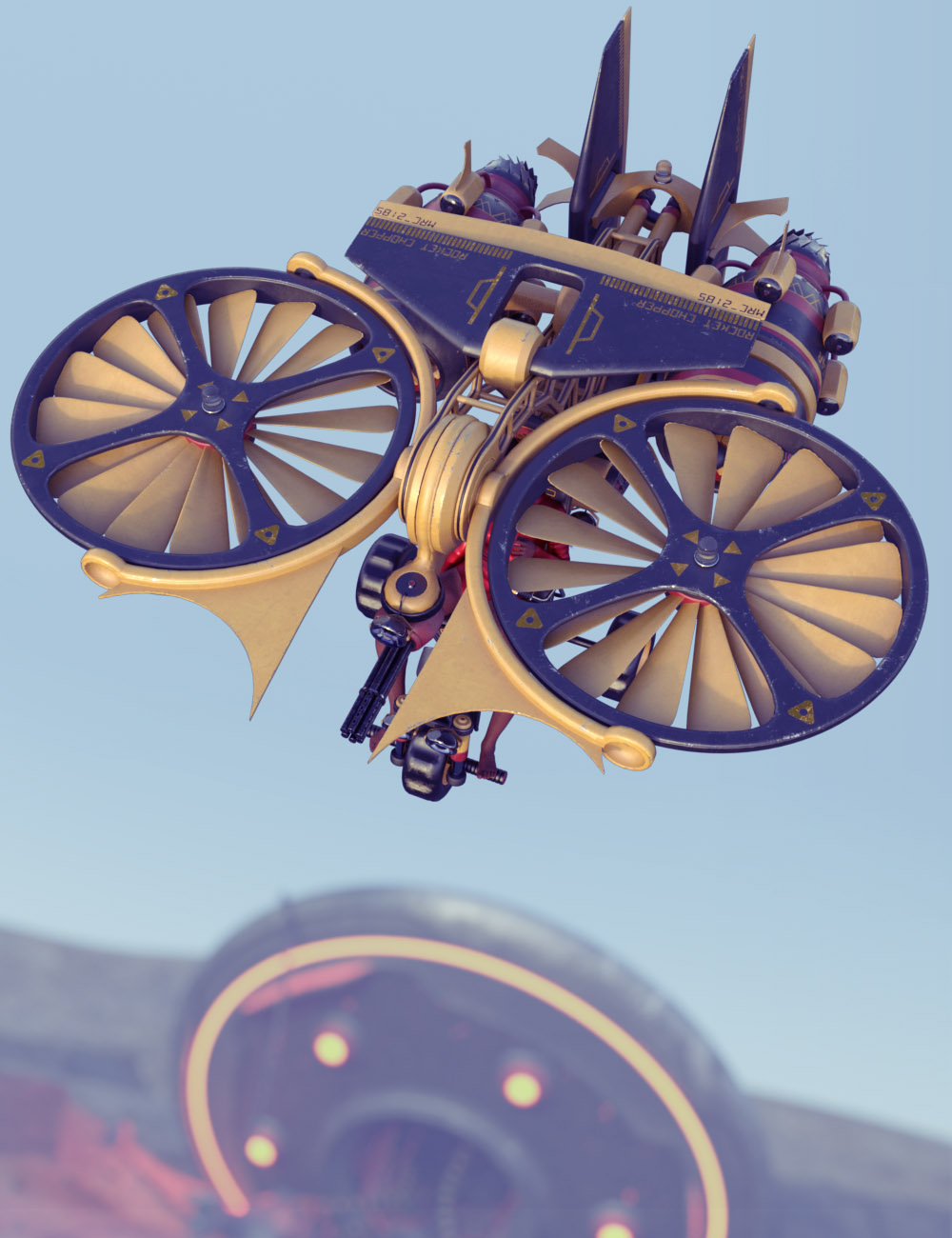 Rocket Chopper Daz 3D
