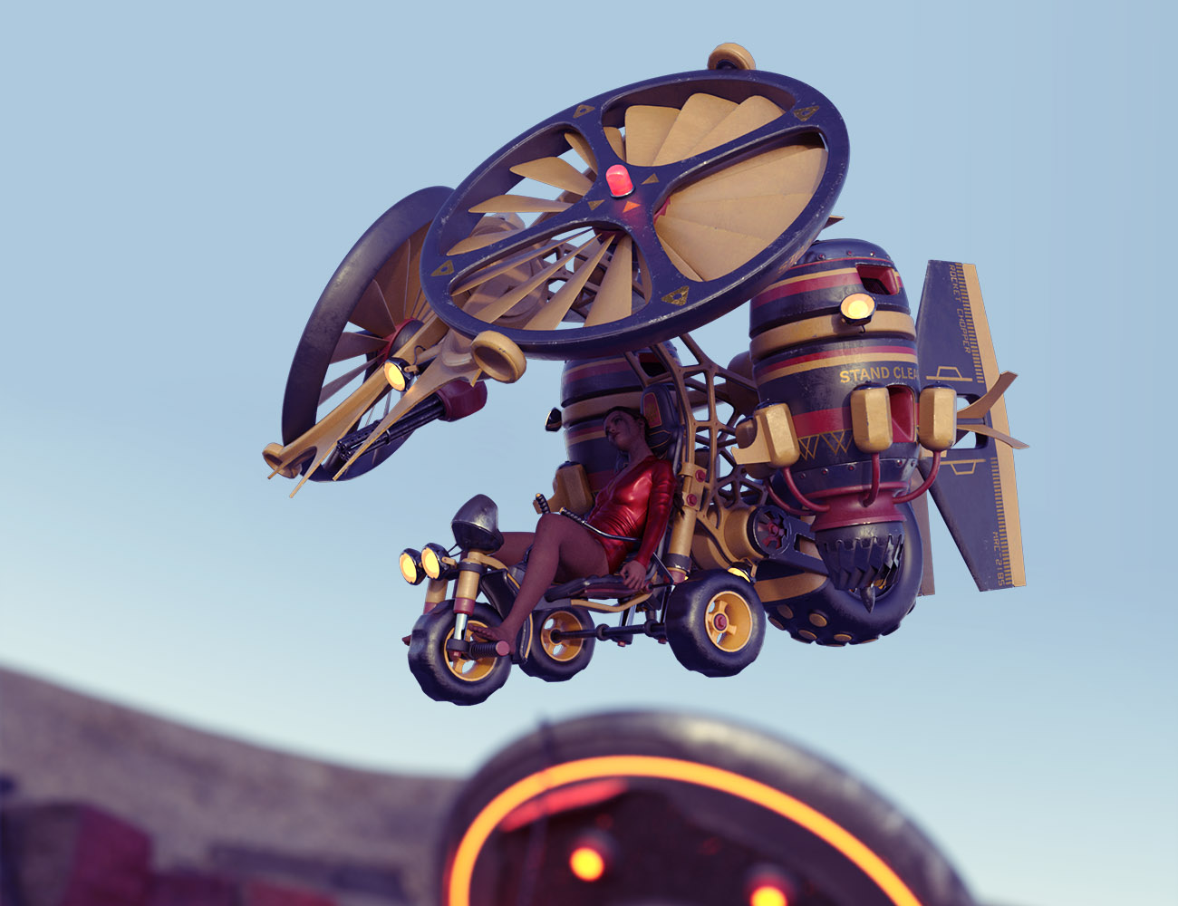 Rocket Chopper Daz 3D