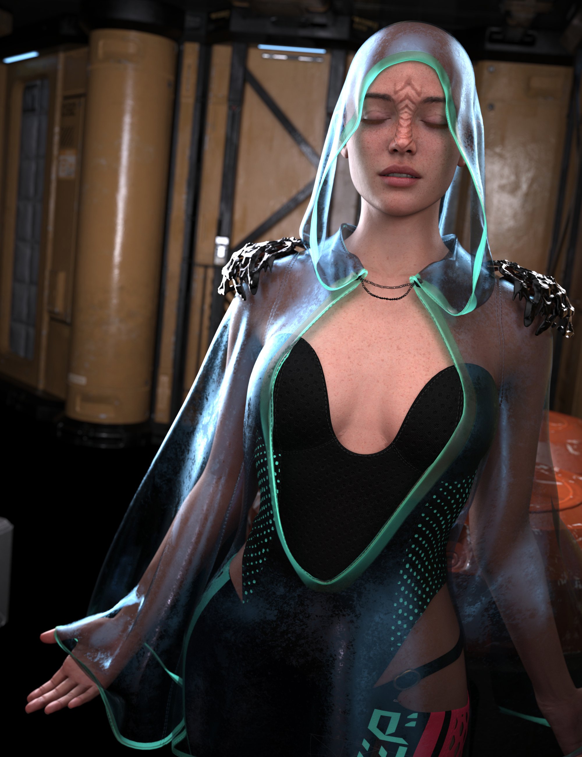 Surci for CB Arc Outfit for Genesis 9 by: Sade, 3D Models by Daz 3D