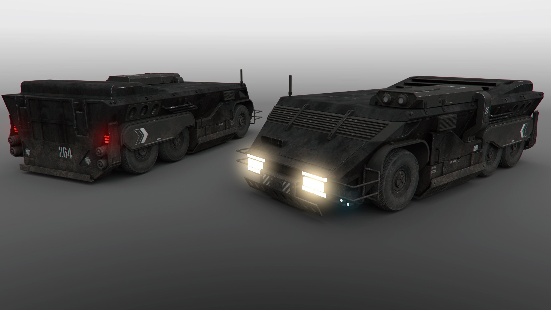 Sci-fi Military Truck | Daz 3D