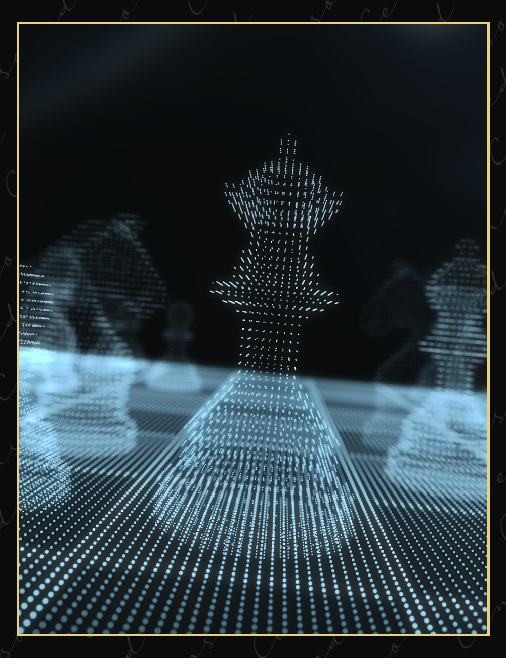 Sci-Fi Holographic Chess Set by: Censored, 3D Models by Daz 3D