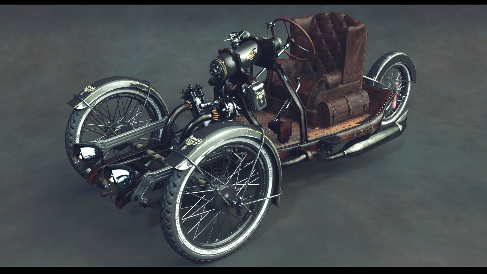 RetroFutur Car RetroFutur Car by: Ansiko, 3D Models by Daz 3D