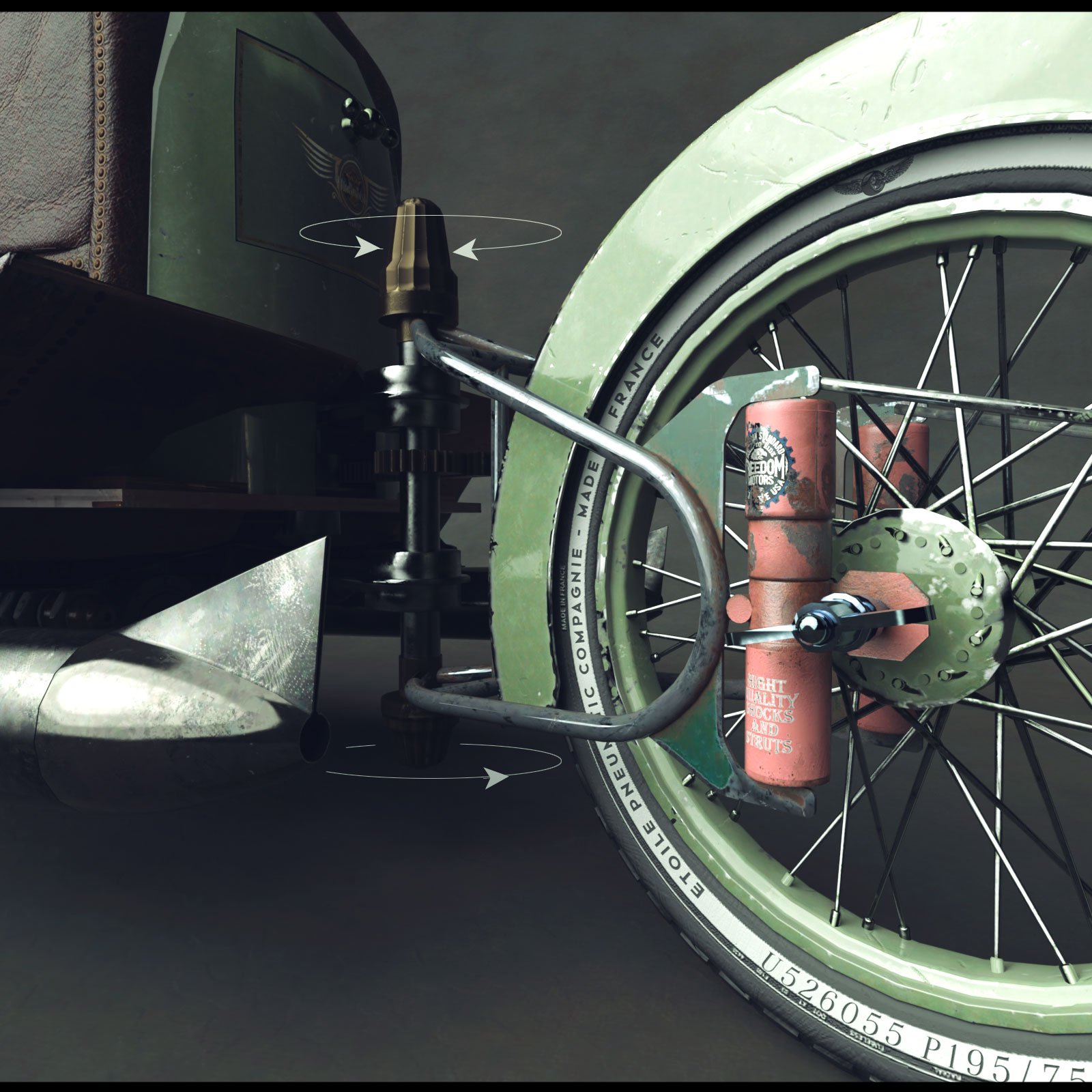 RetroFutur Car RetroFutur Car by: Ansiko, 3D Models by Daz 3D