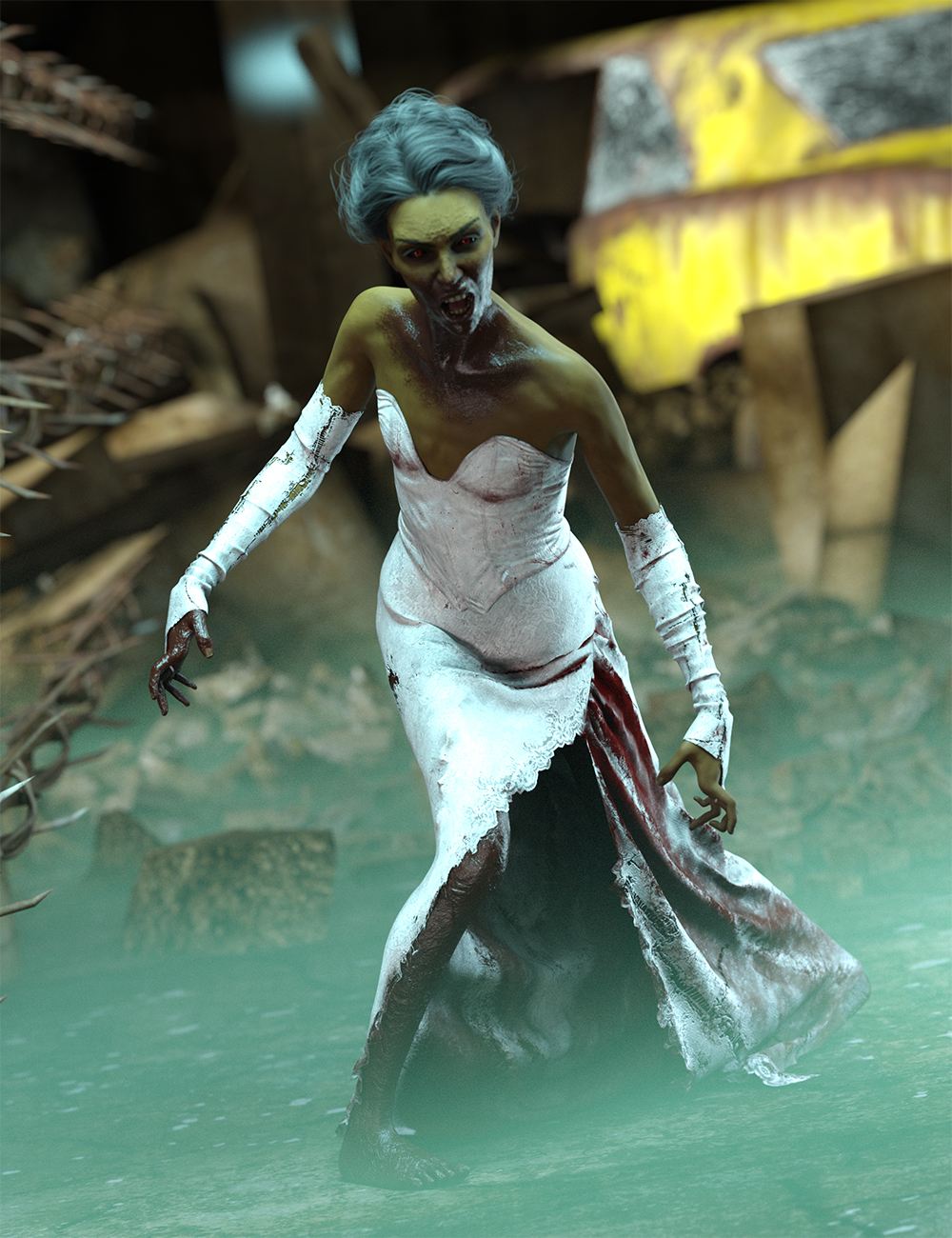 Zombie Poses for Genesis 9 by: Ensary, 3D Models by Daz 3D