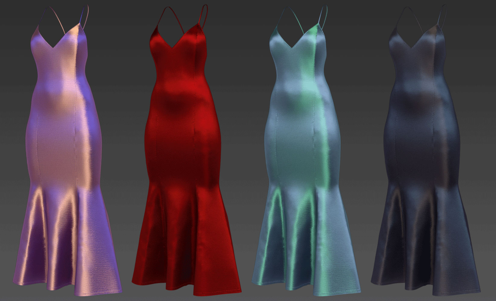 dForce Dalila Dress for Genesis 8, 8.1, and 9 by: PinkLotus, 3D Models by Daz 3D