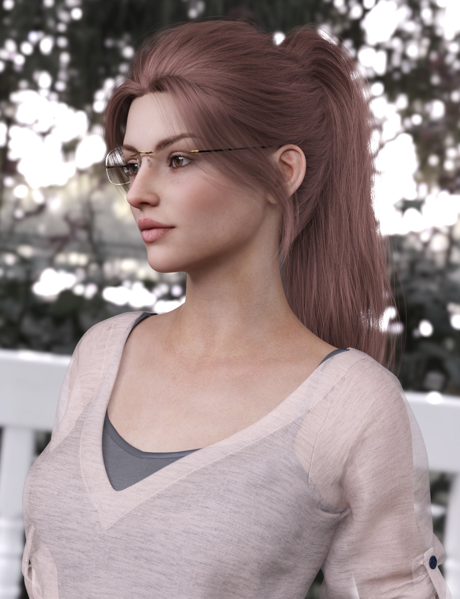 Elene Hair for Genesis 8 and 8.1 Females and Genesis 9 by: BirthStone, 3D Models by Daz 3D