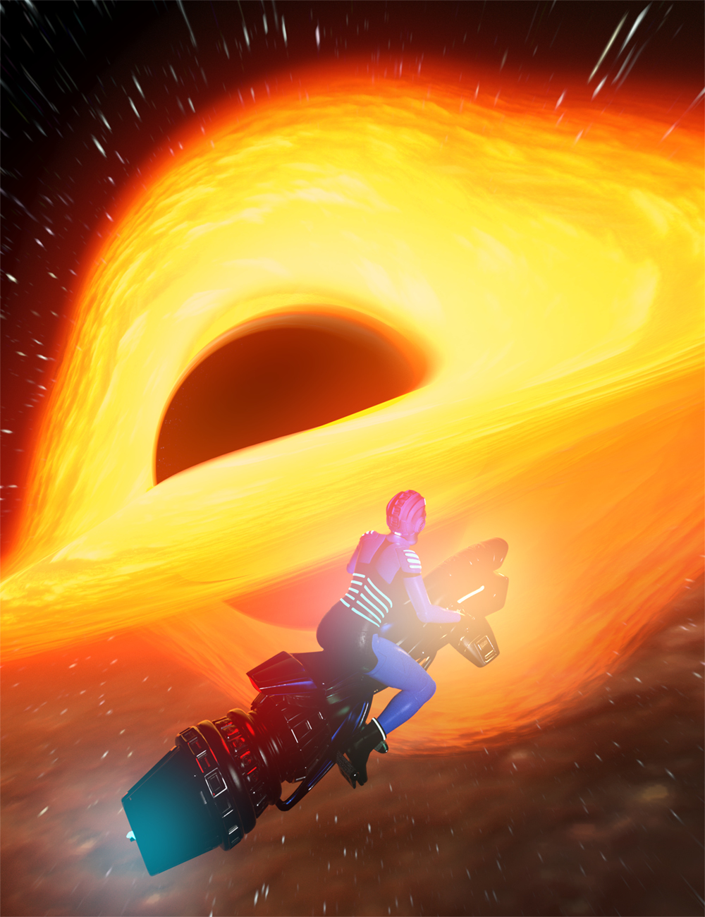 Black Hole Props With 8K Stars HDRI by: Marshian, 3D Models by Daz 3D