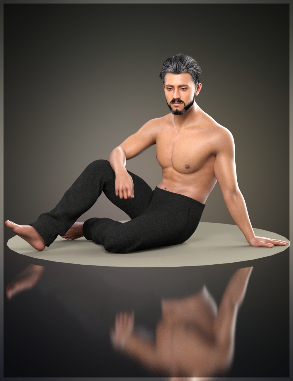 Masculine Seated Poses for Genesis 9 by: Handspan Studios, 3D Models by Daz 3D