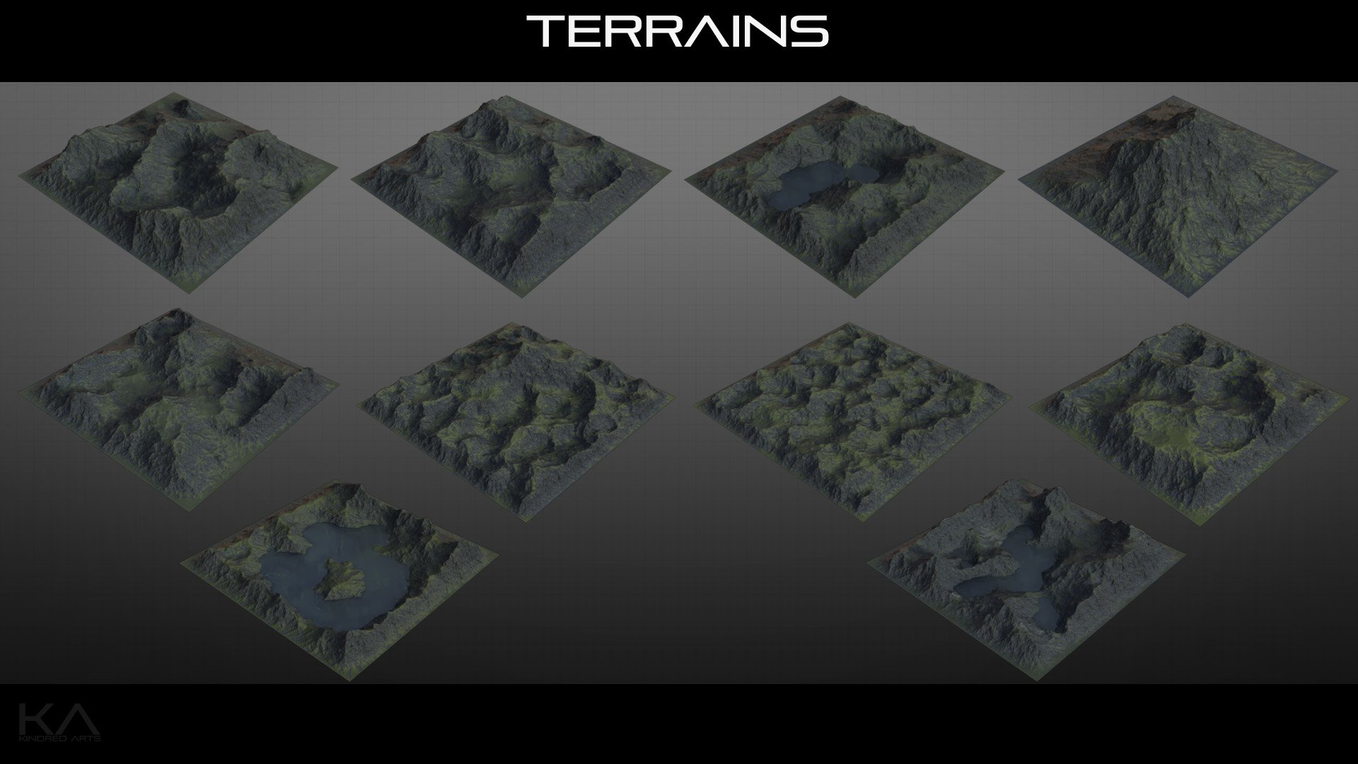 Mega Terrain: Highlands by: KindredArts, 3D Models by Daz 3D