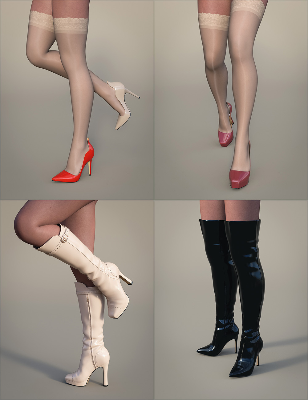 Shoes Pack for Genesis 9 by: dx30, 3D Models by Daz 3D