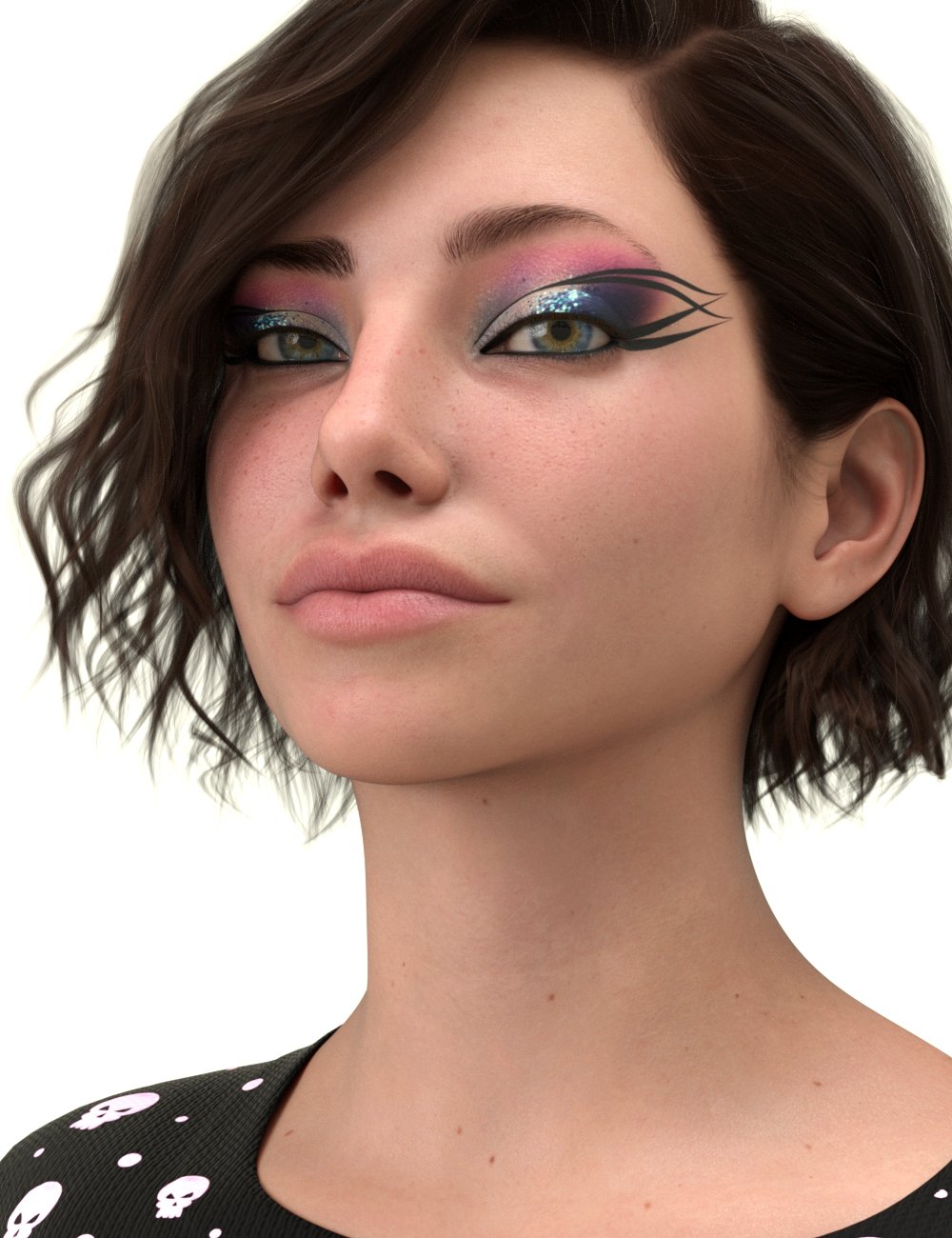 Bold Look Makeup LIE for Genesis 9 by: Moonscape Graphicshotlilme74, 3D Models by Daz 3D