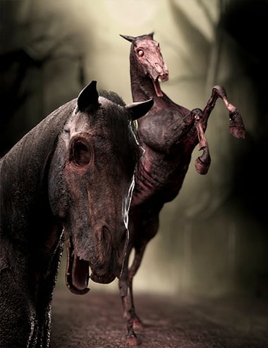 M3D Zombie Horse for Daz Horse 2 | Daz 3D