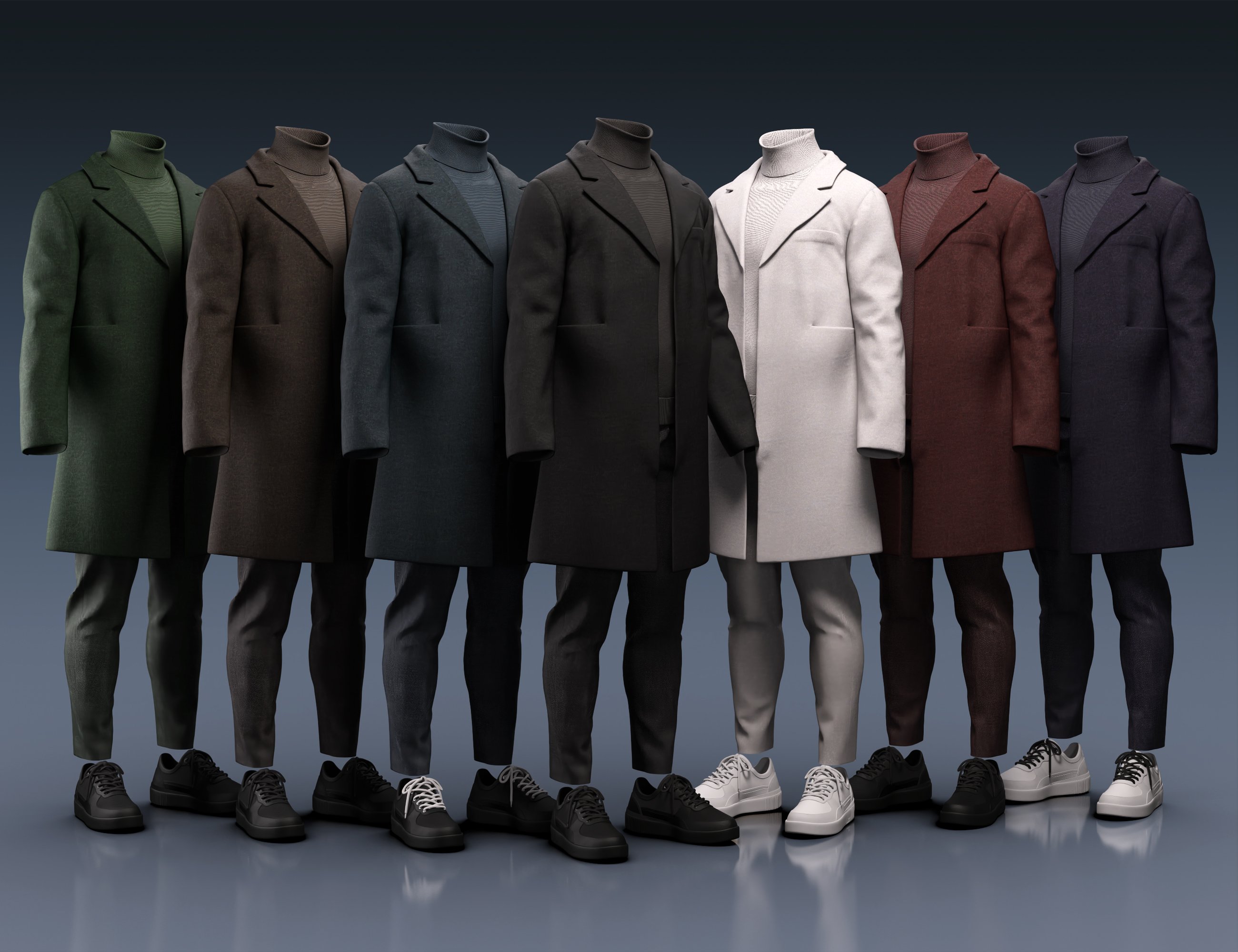 Dforce Kuj Fashion Coat Suit For Genesis 9 