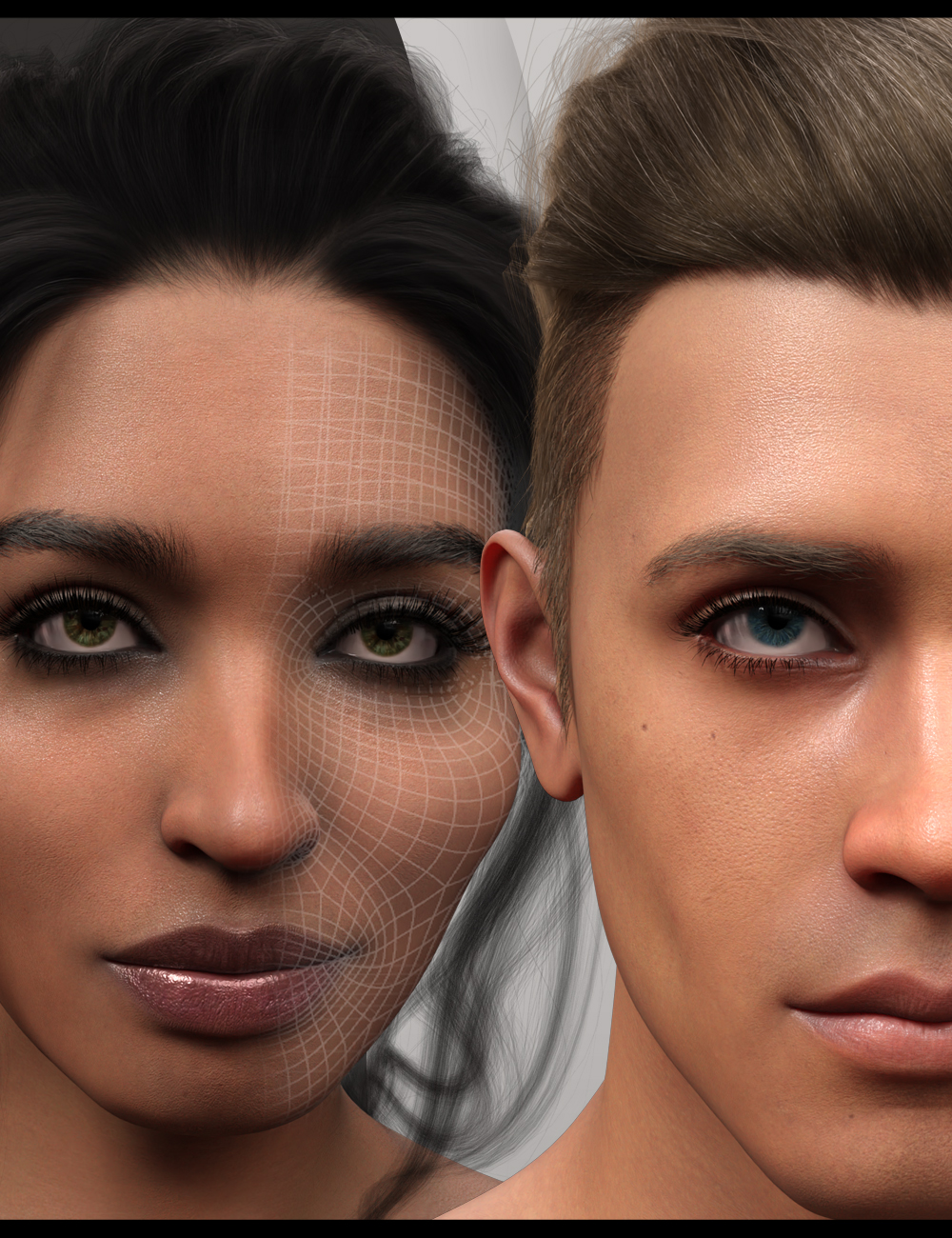 Twizted Face Morphs for Genesis 9 by: TwiztedMetal, 3D Models by Daz 3D