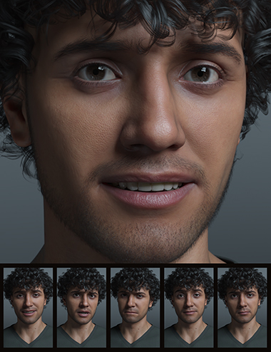 The Expression Collection for Michael 9 by: Quixotry, 3D Models by Daz 3D