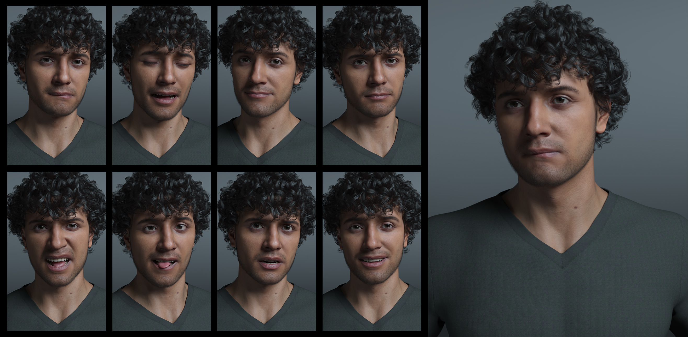 The Expression Collection for Michael 9 The Expression Collection for Michael 9 by: Quixotry, 3D Models by Daz 3D