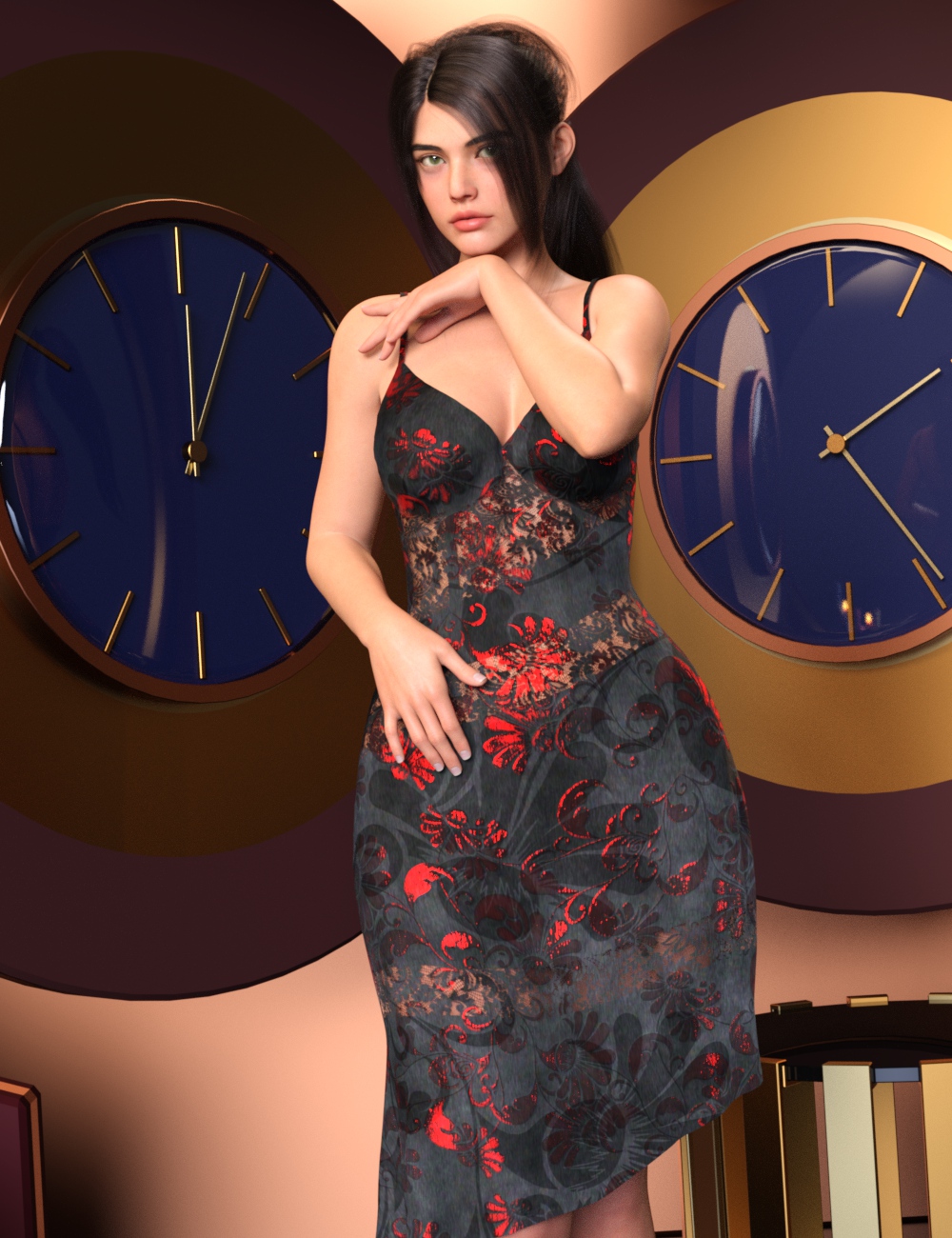 dForce Charm Dress for Genesis 8 Females and Genesis 9