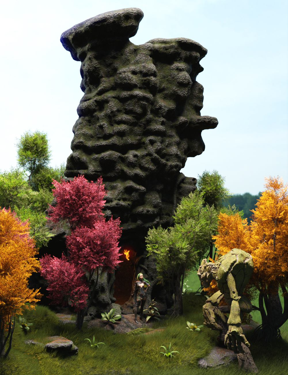 Tree Tower by: Gendragon3D, 3D Models by Daz 3D