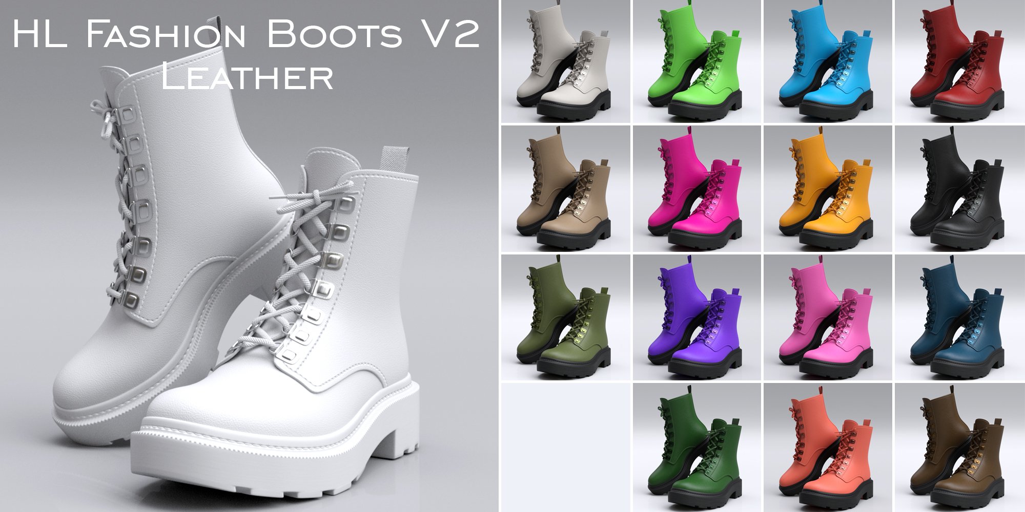 HL Fashion Boots for Genesis 9 | Daz 3D