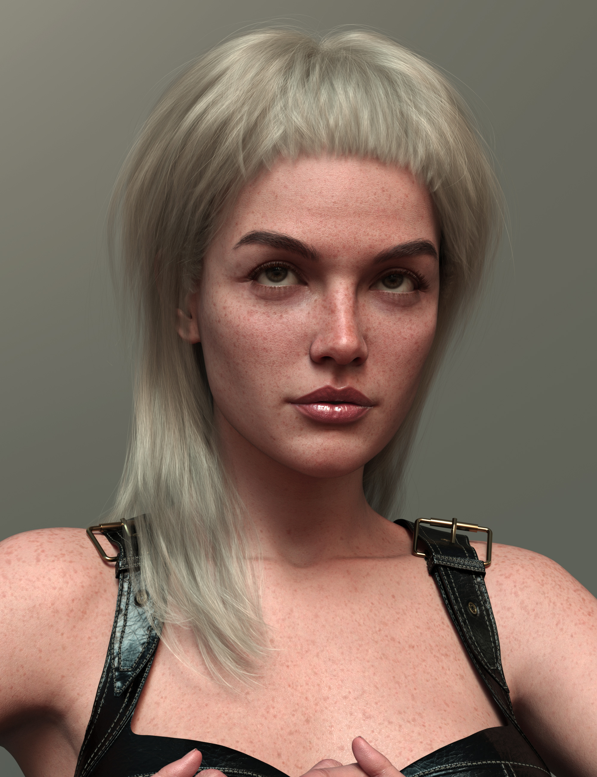 Long Mullet Style Hair for Genesis 9 by: outoftouch, 3D Models by Daz 3D