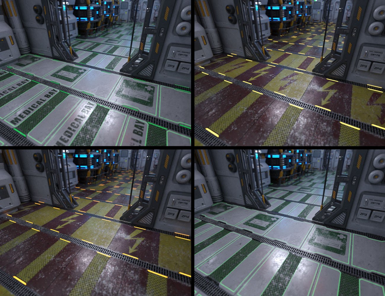 Sci-Fi Flooring Iray Shaders Sci-Fi Flooring Iray Shaders by: ForbiddenWhispers, 3D Models by Daz 3D