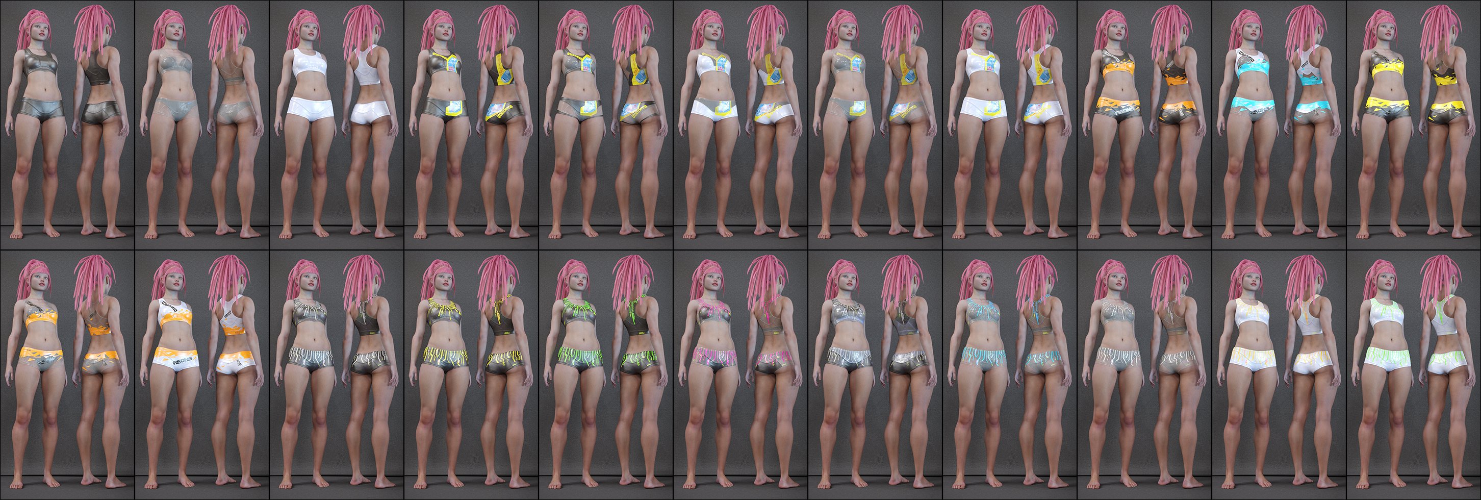 Cyberpunk Styles for Zero One Clothing Sets Cyberpunk Styles for Zero One Clothing Sets by: Aeon Soul, 3D Models by Daz 3D