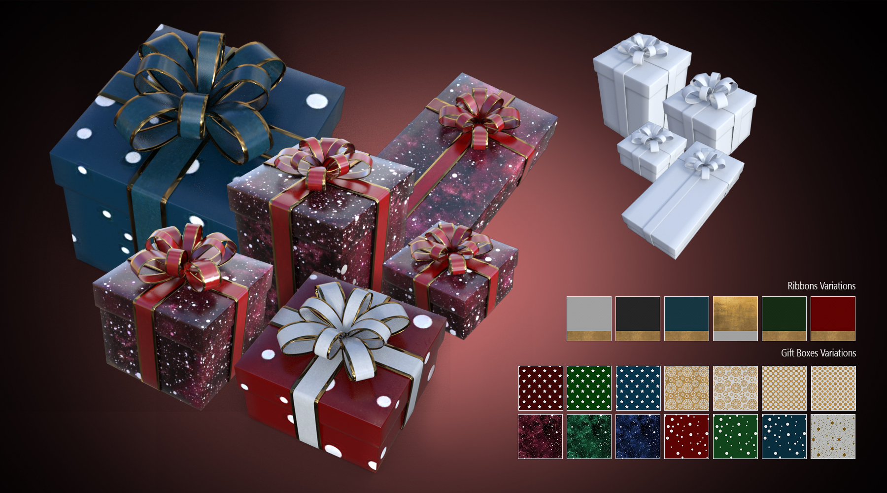 Santa's Bag With Gifts by: B.E.T.T.Y, 3D Models by Daz 3D