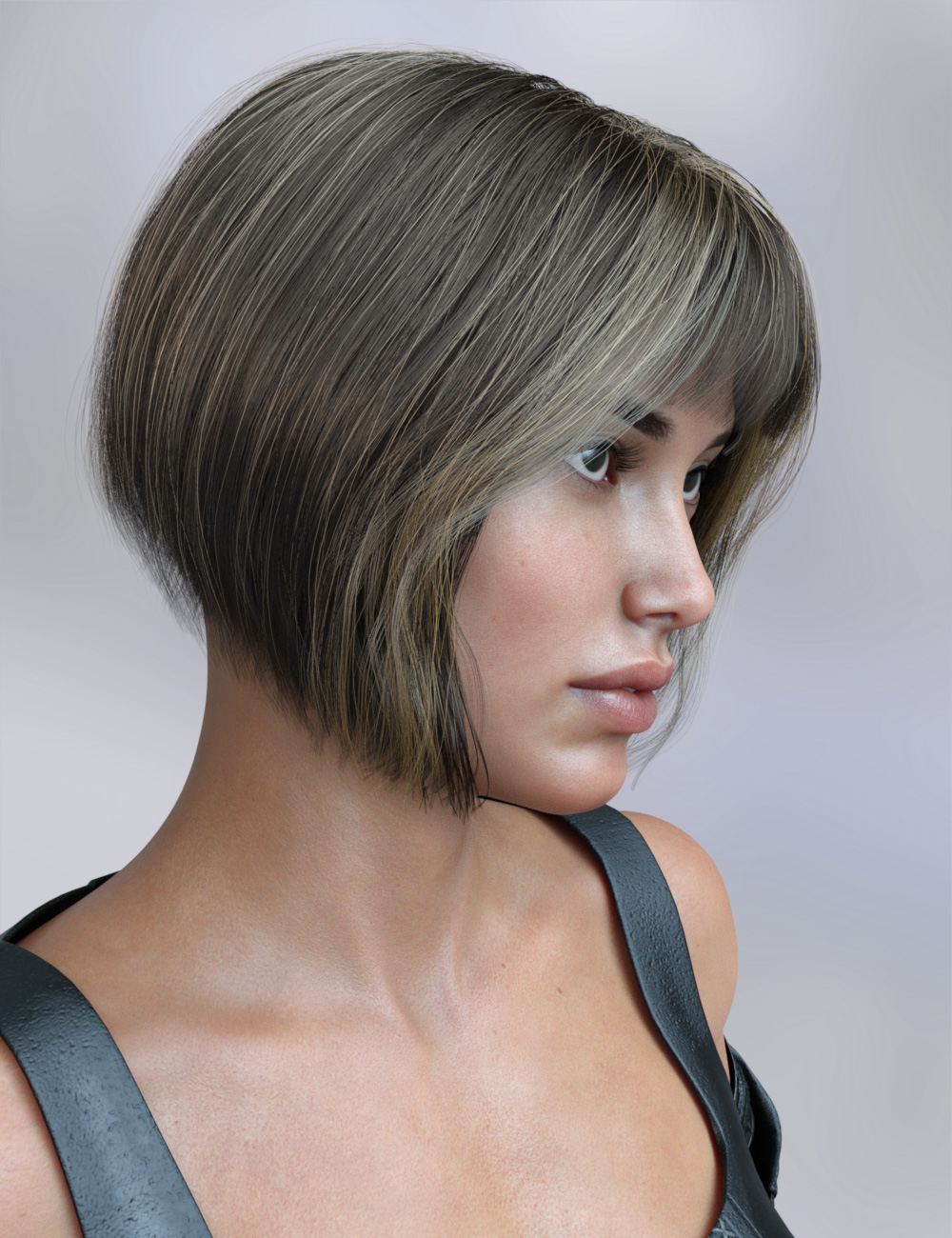 MRL Paintbox for dForce Casual Bob Hair for Genesis 8 and 8.1 Female ...