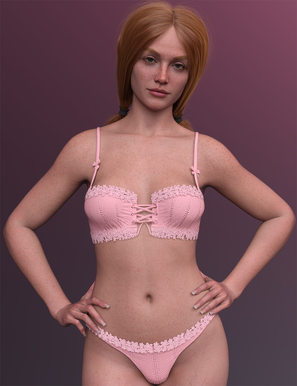 X-Fashion Floral Touch Lingerie for Genesis 9 by: xtrart-3d, 3D Models by Daz 3D