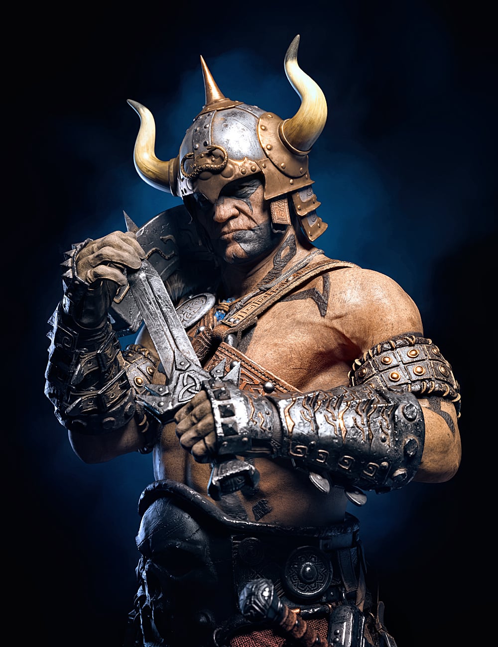 STF Brutal Gear Helmet 01 Daz 3D