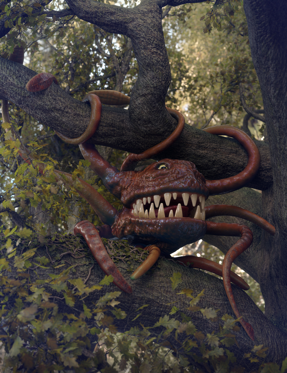 EArkham's ZWorld Orb Beast of Many Arms by: E-Arkham, 3D Models by Daz 3D